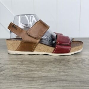 Pikolinos Mahon Leather Wedge Sandals Size EU 41 - US 10 - 10.5